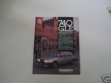 advertising Pubblicità 1985 VOLVO 740 GLE