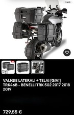 VALIGIE LATERALI + TELAI [GIVI] TRK46B - BENELLI TRK 502 2017 2018 2019