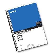 KOBELCO ESCAVATORE IDRAULICO SK024 SK027 SK032 MANUALE OFFICINA RIPARAZIONE