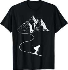 Sciatore Montagne Regalo Salto