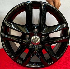 CERCHI IN LEGA 16" ORIGINALI VOLKSWAGEN TIGUAN - GOLF PERSONALIZZATI NERO LUCIDO