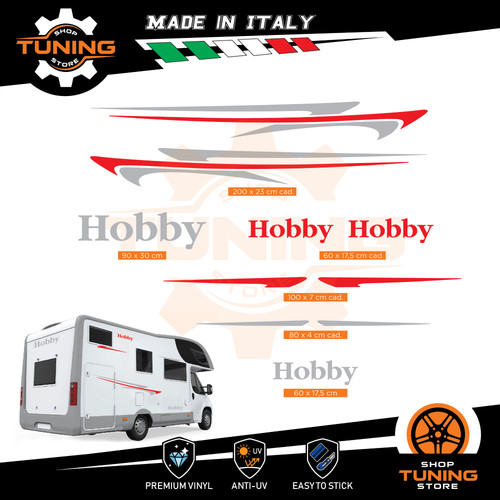 Kit adesivi camper hobby - adesivi,