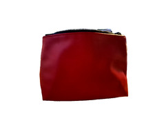 YVES SAINT LAURENT YSL POCHETTE CLUTCH BORSETTA TROUSSE BEAUTY PELLE ROSSO