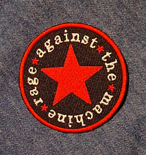 RAGE AGAINST THE MACHINE Patch Ferro Alta Qualità Venditore USA Rap Metal Anni 90 Strumento