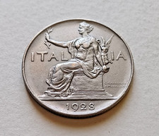 Moneta 1928 italia regno buono - italia,
