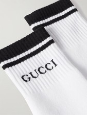 Calze Gucci Uomo Bianco Nero