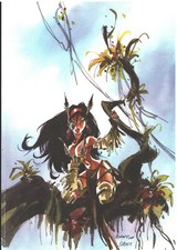 EX-LIBRIS HOMMAGE A LUUNA DE KERAMIDAS TIRAGE LIMITE ET SIGNE PAR DANY NEUF