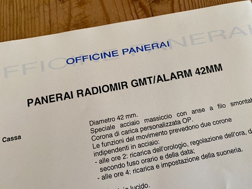 Officine panerai ficha - officine,