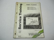 Fendt Caricatore Frontale 3 3K 3S Service Training Manuale Formazione 2007