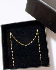 Collana Catenina in ORO GIALLO 50CM SPECCHIETTO ORO 18 KT 750% List. 295€