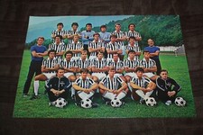 Foto Gigantografia Manifesto HURRA JUVENTUS FORMAZIONE 1979-80 CON AUTOGRAFI