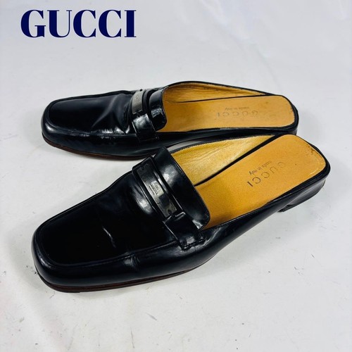 Gucci mocassini pantofole nere