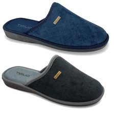 TIGLIO ciabatte uomo invernali calde tessuto flessibili antiscivolo pantofole