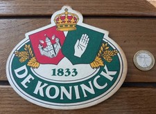 Vecchio sottobicchiere birra De Koninck 1833 Anversa Belgio birra anni '60 Stadtbrauerei
