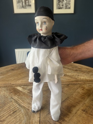 Vintage pierrot clown teardrop - vintage,