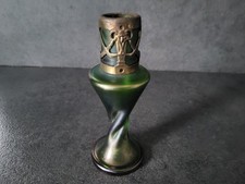 Ancien Vase En Verre Irisé