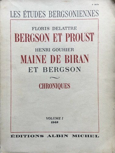 1948 bergson proust les - 1948, et
