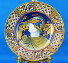 GUALDO TADINO antico piatto ceramica lustro Scipione Africano Roma 1700 1800 XIX