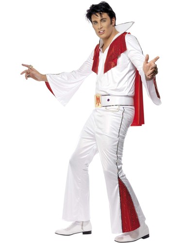 Costume elvis bianco - costume, e