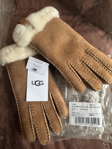 Guanti corti donna ugg bordo - corti,
