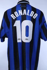 Maglia Home Originale Autentica Inter Milan 1997/98 Ronaldo #10 - XL