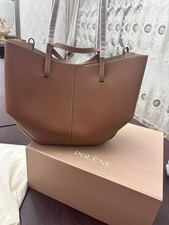 Borsa tote polene colore cime cammello pelle testurizzata misura regolare marrone