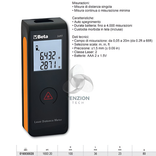 Misuratore distanza laser - distanza,