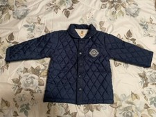 Giacca primaverile giubbino trapuntato THUN 12 mesi BLU SCURO , USATO PERFETTO