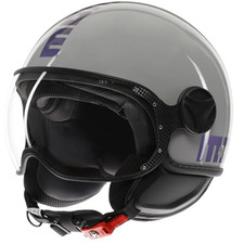 Momodeisgn Casco Momo moto jet FGTR CLASSIC Flip E2206 Blu fucsia