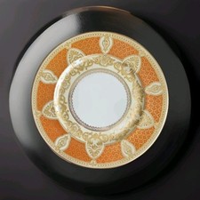 Set 12 piatti Bernardaud Limoges B&Co incrostati oro dipinti a mano