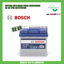 BATTERIA AUTO BOSCH S4002 0092S40020 52 AH 470A 207x175x190