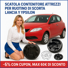 Scatola Contenitore Attrezzi Per ruota ruotino di scorta da 14 Lancia Y Ypsilon 