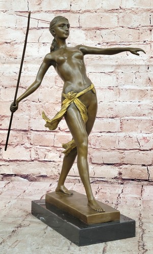 Statua scultura bronzo dea - scultura,