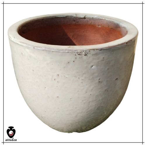 Vaso ceramica bianco - in,
