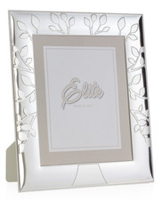 CORNICE PORTAFOTO IN ARGENTO  PORTA FOTO  RETRO LEGNO BIANCO E 1002 13x18