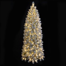 Albero di Natale slim Bianco