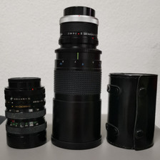 Komura Telemore Tokina RMC 500 mm, Danubia Tele Mirrortach, Soligor MC Zoom-Auto