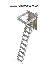 Scala retrattile a botola soffitta retraibile sottotetto SR larghezza foro 60 cm