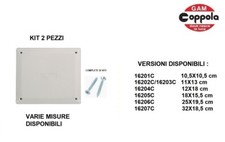 BTICINO COPERCHIO PER SCATOLA DERIVAZIONE INCASSO C/VITI VARIE MISURE KIT 2 PZ