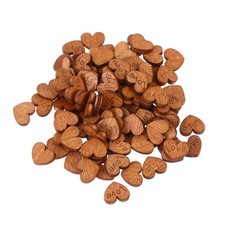  100 bottoni in legno a forma