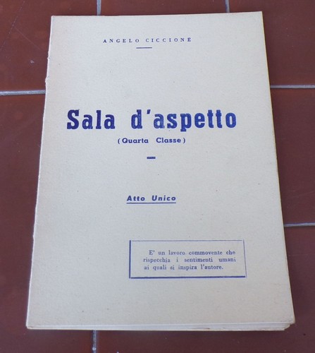 Copione teatro sala - teatro, d'aspetto