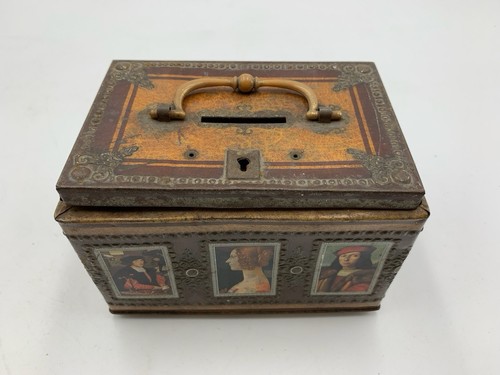 Scatola latta bauletto con - scatola,
