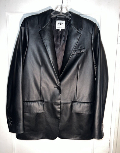 Blazer zara vegan ecopelle - blazer,