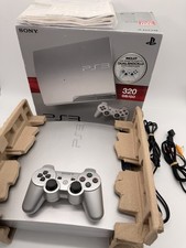 Sony Playstation 3 PS3 Slim ARGENTO 320GB Controller Scatola  SILVER COMPLETA