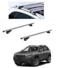 BARRE PORTATUTTO ALLUMINIO JEEP CHEROKEE KL ANNO 2015 CON RAILS CON SERRATURE K9