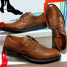 SCARPE UOMO CLASSICHE ELEGANTI STRINGATE MARRONI  40 41 42 43 44 45   VV
