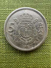 moneta 5 Ptas Spagna Carlos
