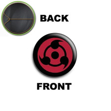 PINS PIN SPILLA 2,5 CM 25 MM NARUTO alba SHARINGAN