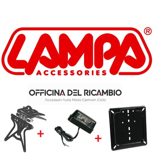 Kit moto portatarga luce - portatarga,