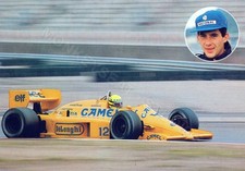 Cartolina Ayrton Senna Lotus